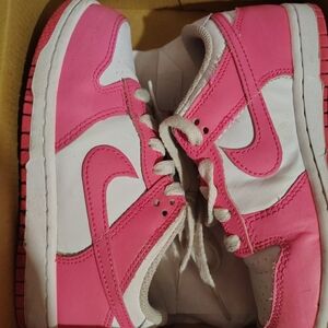Nike Dunks Kids Sneakers Pink and White